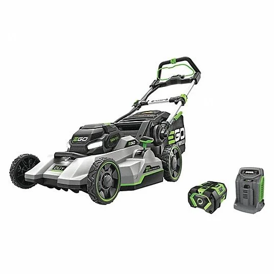 Alternative view of EGO Power+ 21″ Select Cut Battery-Powered Self-Propelled Lawn Mowers.