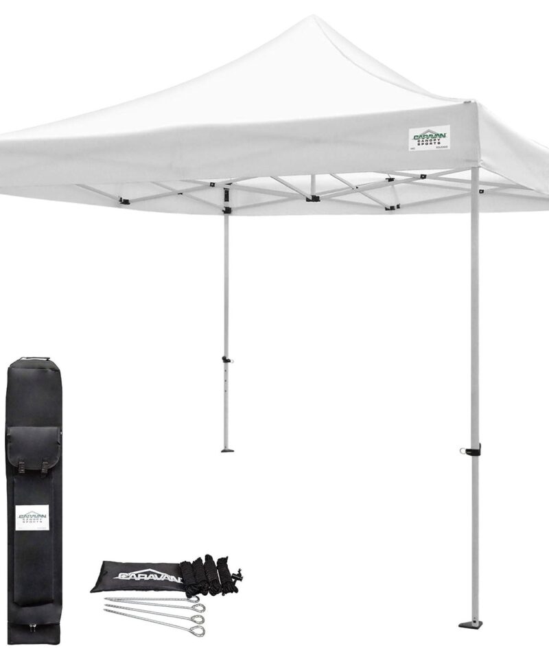 Caravan Canopy TitanShade 10 x 10 Steel Frame Portable Instant Canopy Kit, White