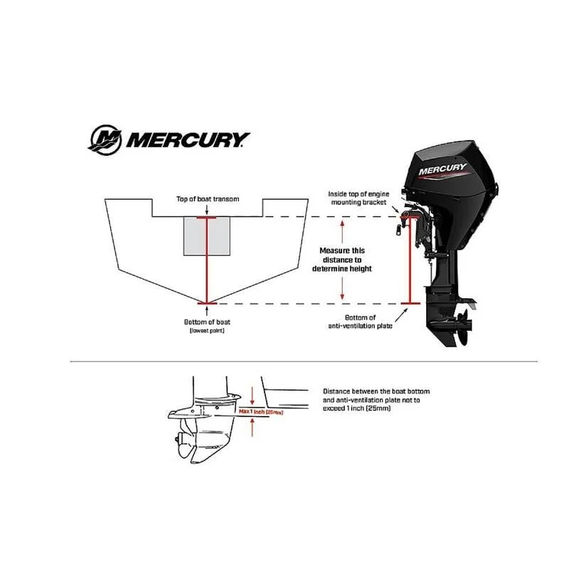Mercury 4HP Tiller FourStroke Outboard Motor - Image 3