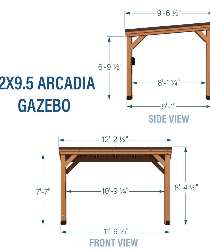 Backyard Discovery 12×9.5 Arcadia Gazebo - Image 9