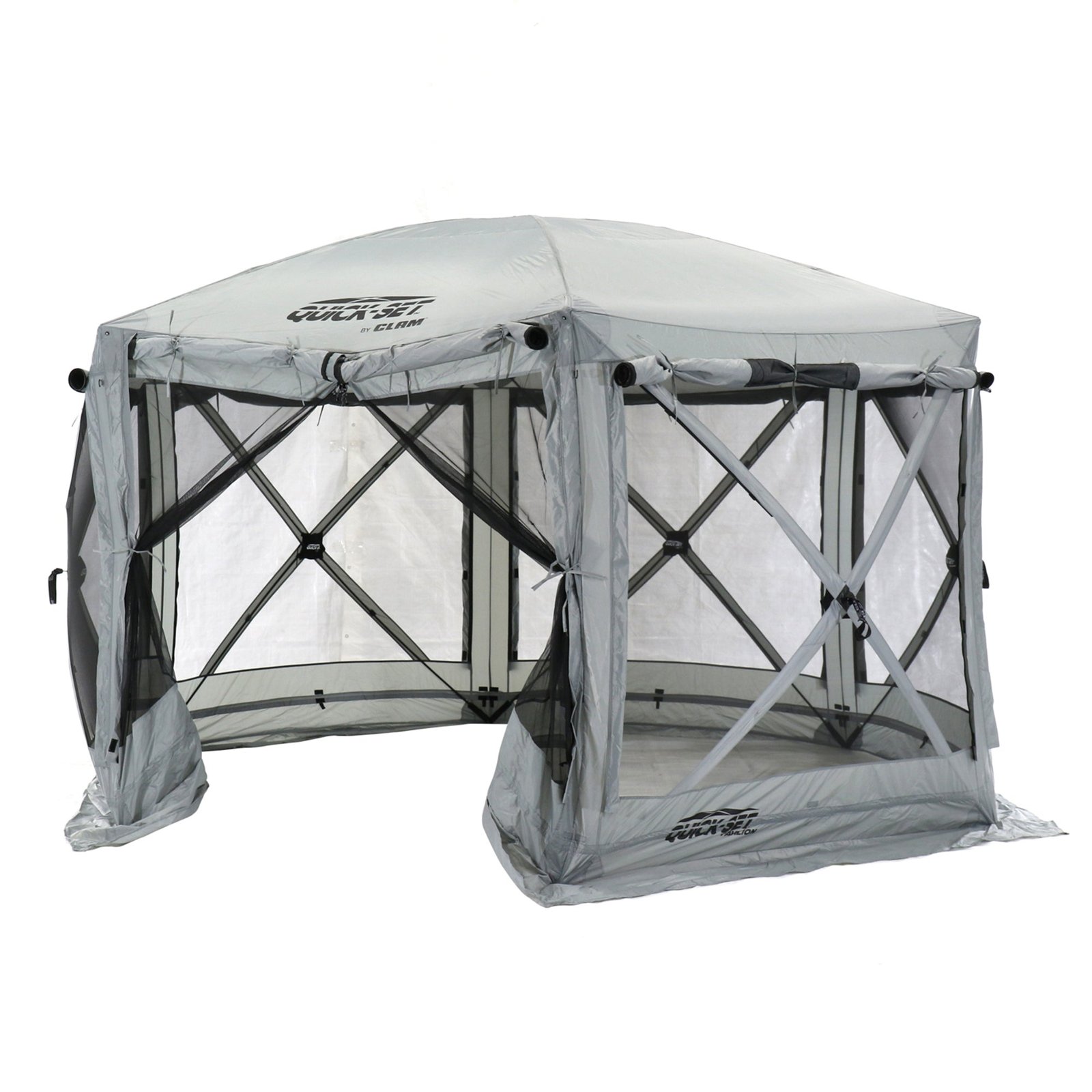 Quick-Set Pavilion 12.5 x 12.5 Foot Portable Outdoor Canopy Shelter, Gray - Image 7