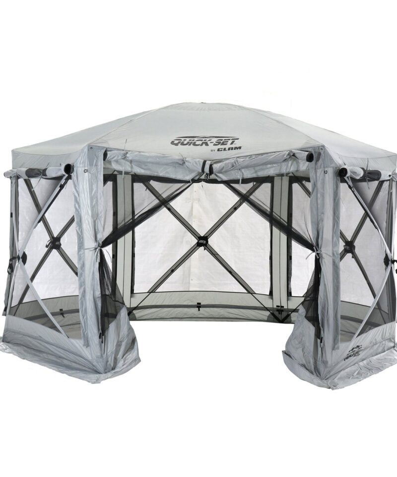 Quick-Set Pavilion 12.5 x 12.5 Foot Portable Outdoor Canopy Shelter, Gray - Image 8