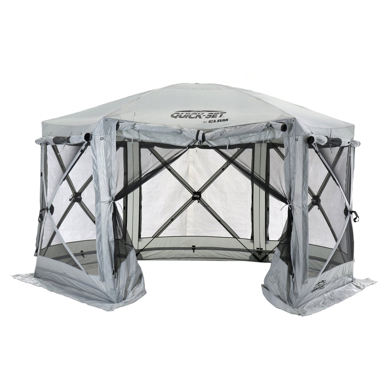 Quick-Set Pavilion 12.5 x 12.5 Foot Portable Outdoor Canopy Shelter, Gray - Image 8