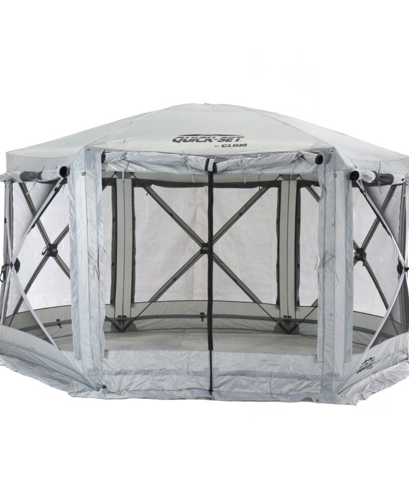 Quick-Set Pavilion 12.5 x 12.5 Foot Portable Outdoor Canopy Shelter, Gray - Image 9