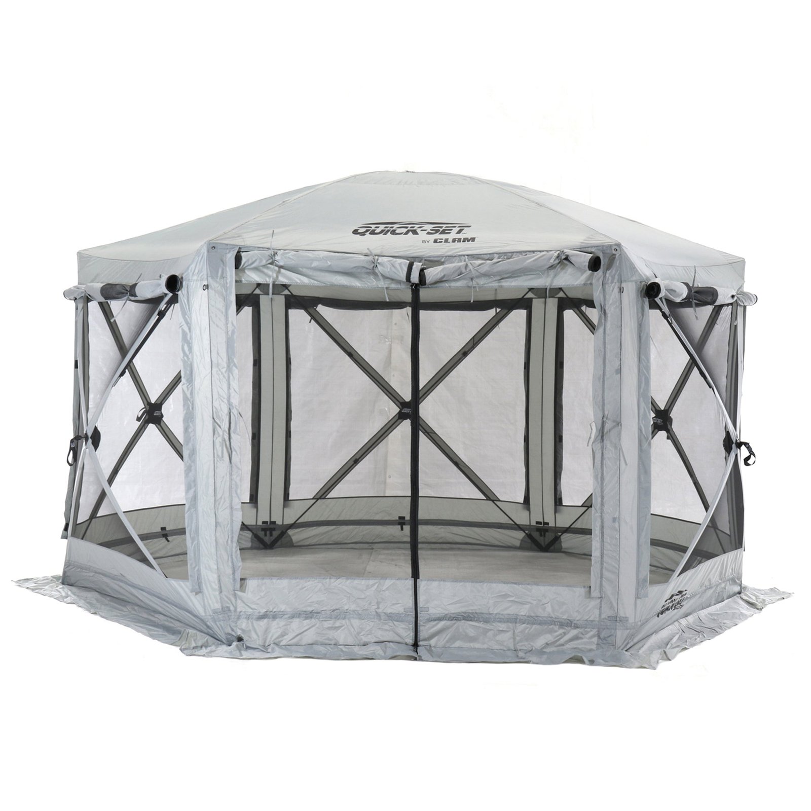 Quick-Set Pavilion 12.5 x 12.5 Foot Portable Outdoor Canopy Shelter, Gray - Image 9