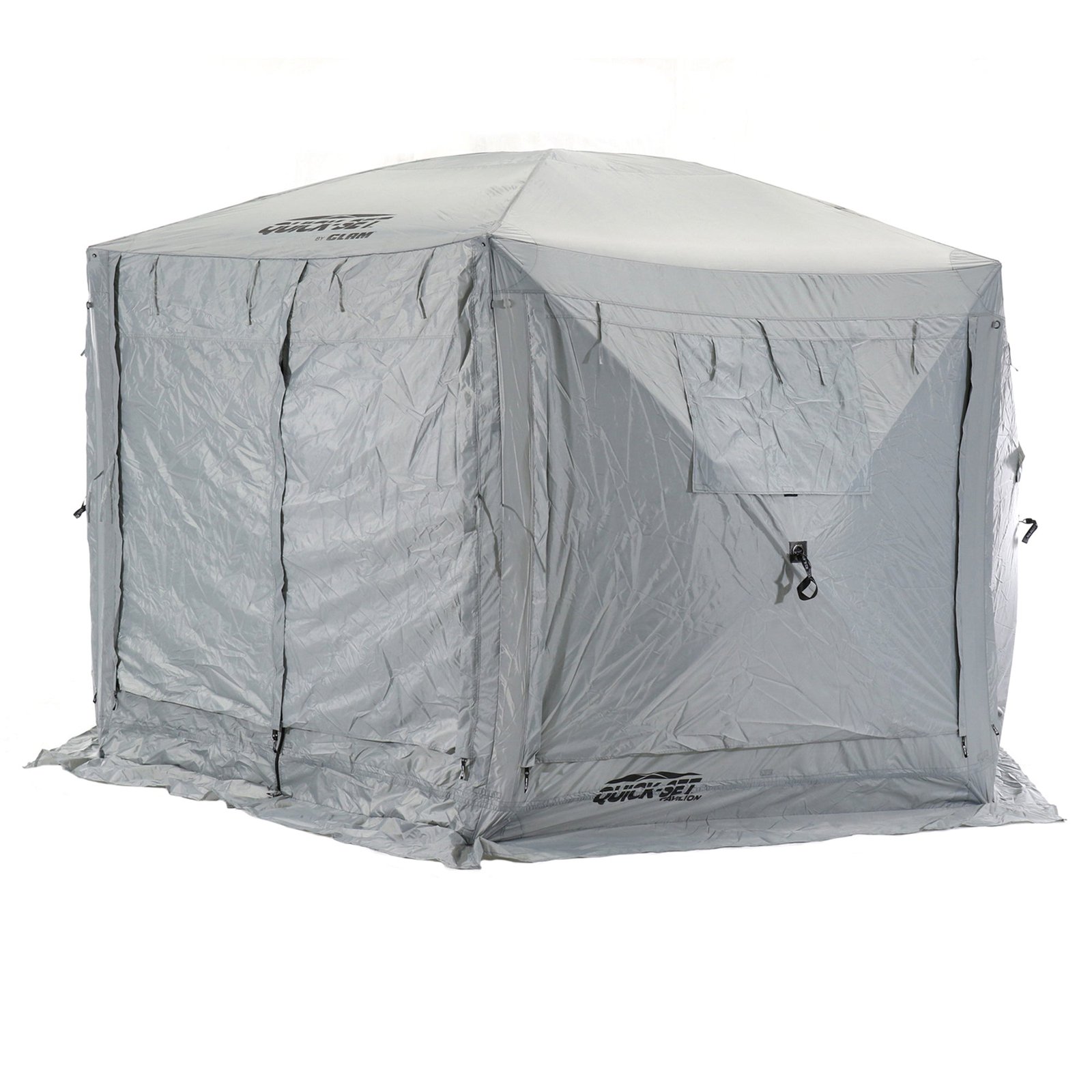 Quick-Set Pavilion 12.5 x 12.5 Foot Portable Outdoor Canopy Shelter, Gray - Image 10