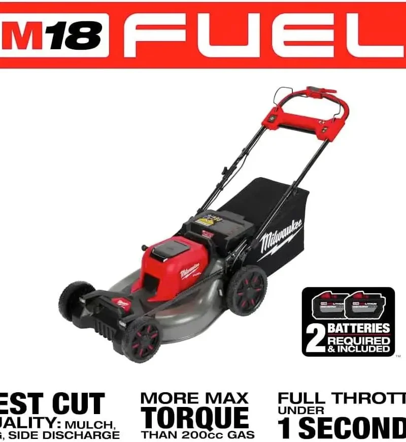 Milwaukee 2823-20 M18 Fuel Self-Propelled Dual Batterys 21-in Walk Behind Mowers - Image 3