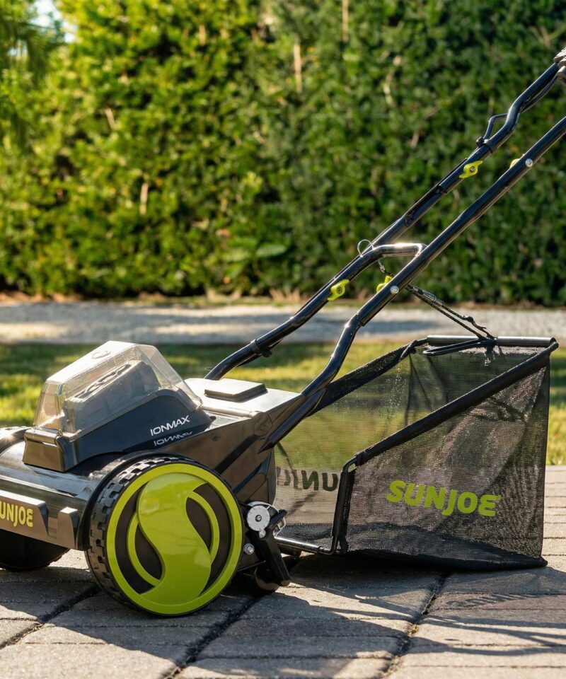 Cordless Push Reel Mower, 15” Yard Trimmer w/ Collection Bag, 24V-CRLM15 - Image 7