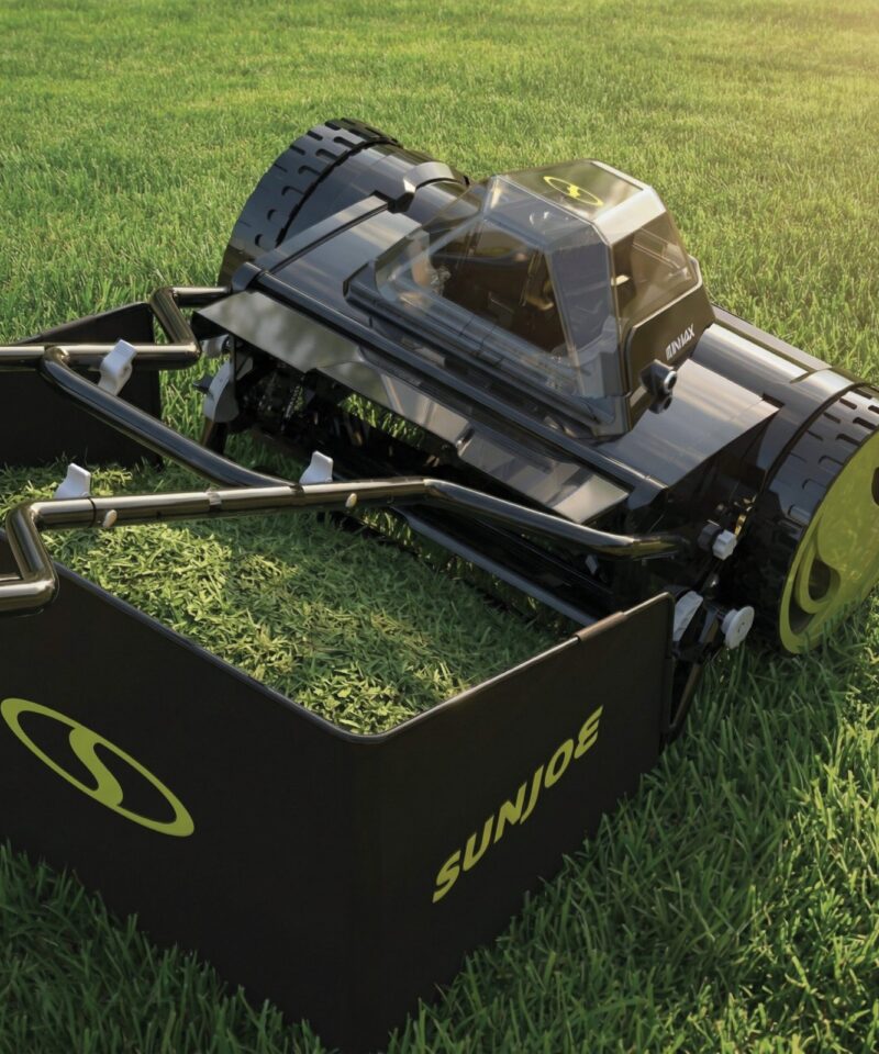 Cordless Push Reel Mower, 15” Yard Trimmer w/ Collection Bag, 24V-CRLM15 - Image 9