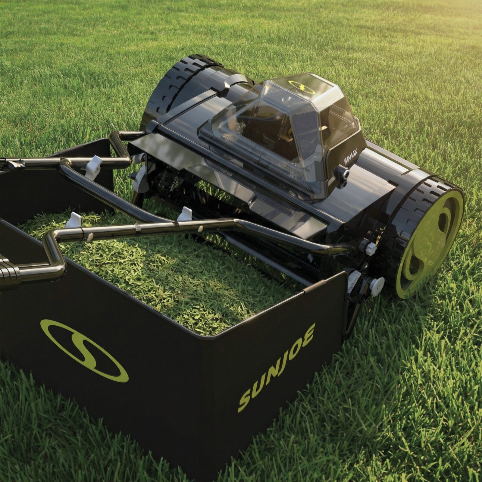 Cordless Push Reel Mower, 15” Yard Trimmer w/ Collection Bag, 24V-CRLM15 - Image 9