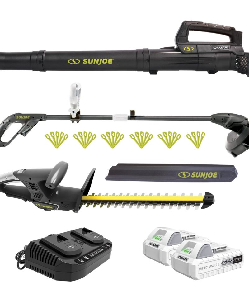 IONMAX Cordless Leaf Blower, Grass and Hedge Trimmer Kit, 24V-GT4MAX-LTE - Image 4