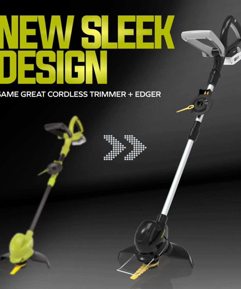 Alternative view of 10” Stringless Lawn Trimmer Charger SharperBlade, Green, 24V-SB10-LTE