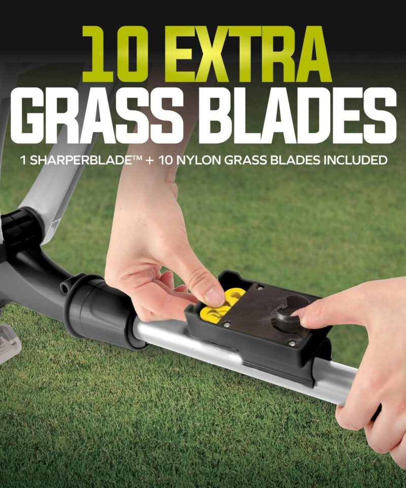 10” Stringless Lawn Trimmer Charger SharperBlade, Green, 24V-SB10-LTE - Image 5