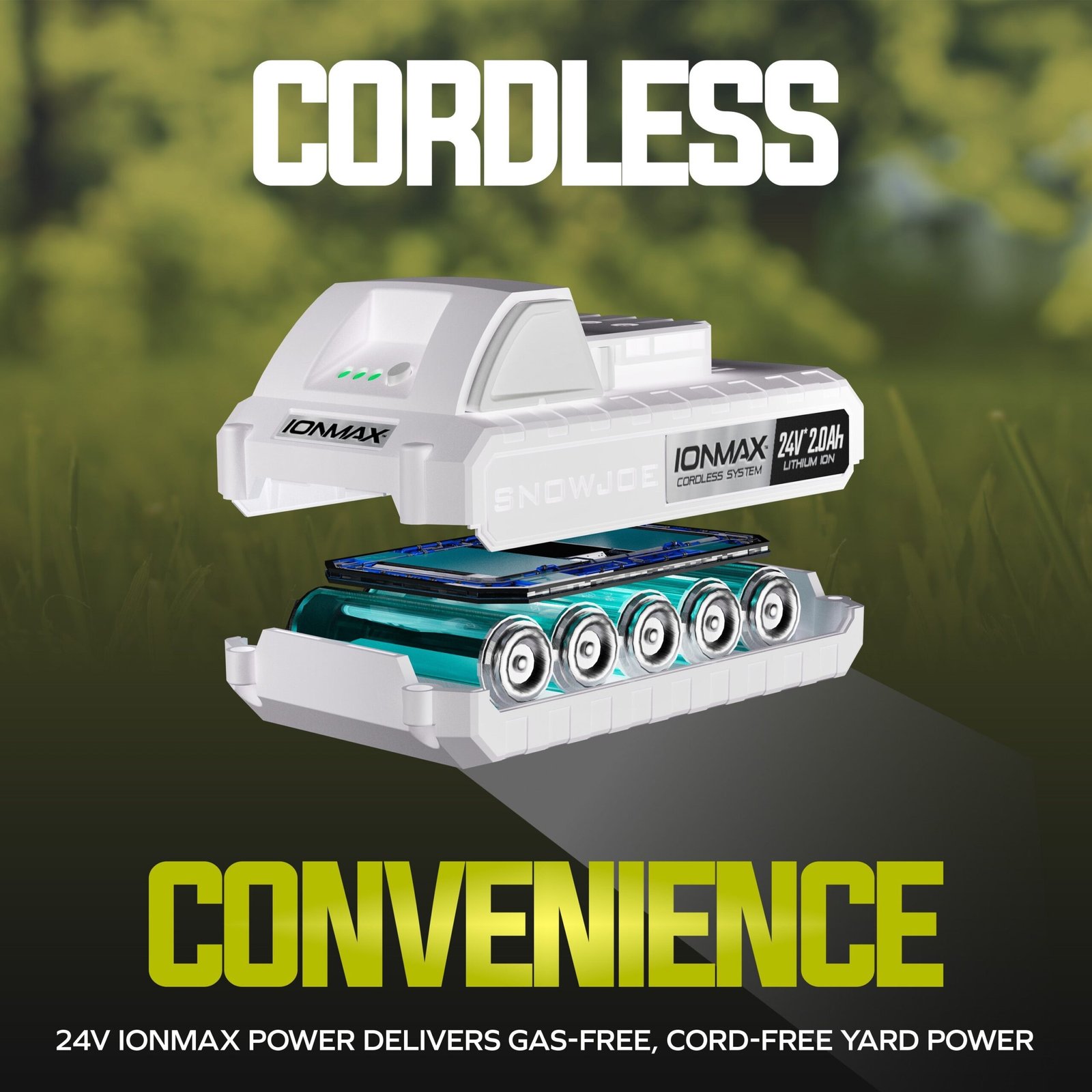 10” Stringless Lawn Trimmer Charger SharperBlade, Green, 24V-SB10-LTE - Image 8