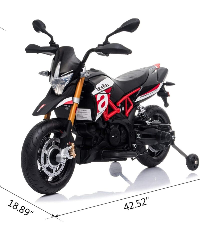 Alternative view of Battery Powered Ride On Aprilia Motorcycle for Ages 3 Years and Up, Red