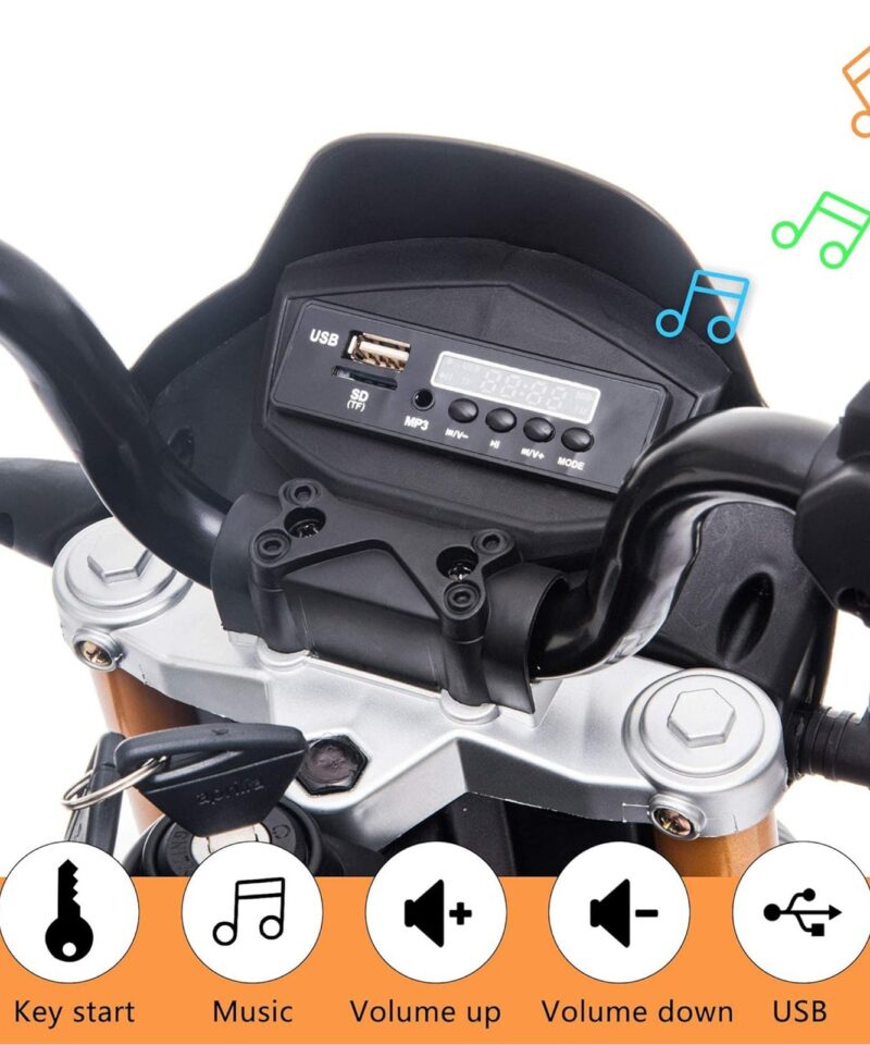 Battery Powered Ride On Aprilia Motorcycle for Ages 3 Years and Up, Red - Image 3