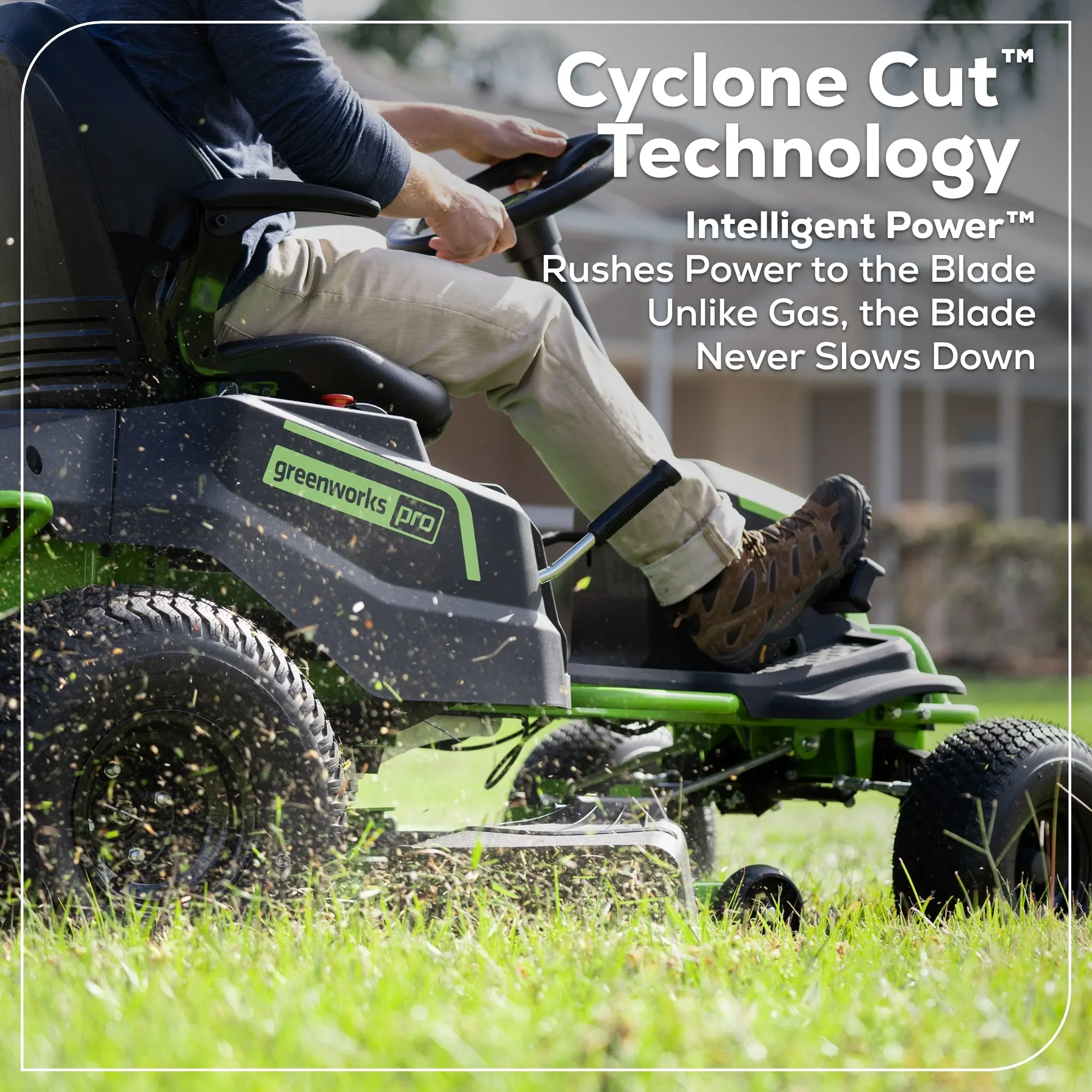 Greenworks 60V 42″ Cordless Battery CrossoverT Riding Lawn Mowers. - Image 4
