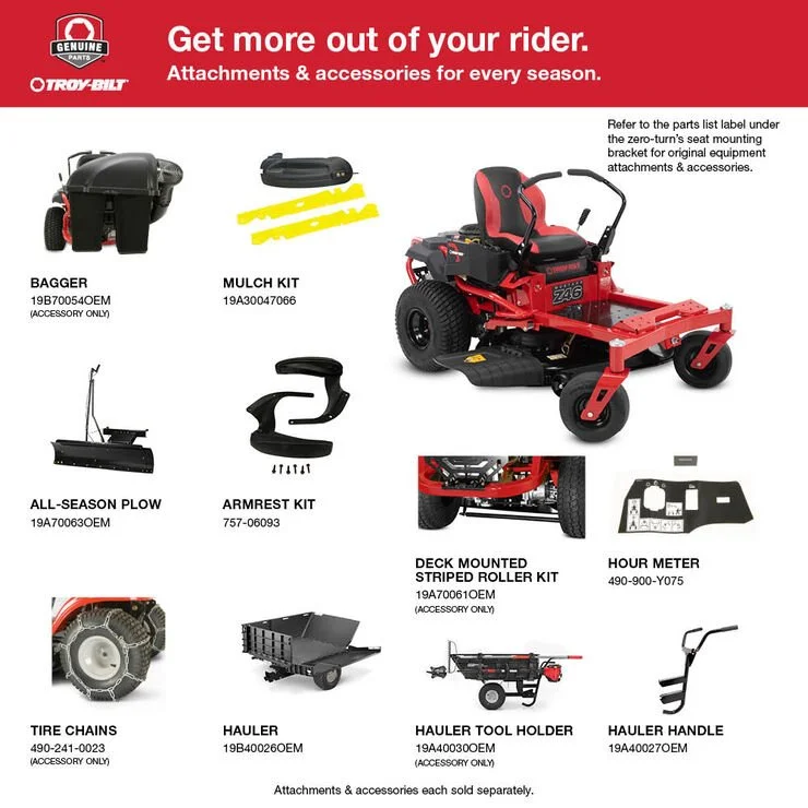Troy-Bilt Mustang Z46 Zero-Turn Riding Lawn Mowers. - Image 4