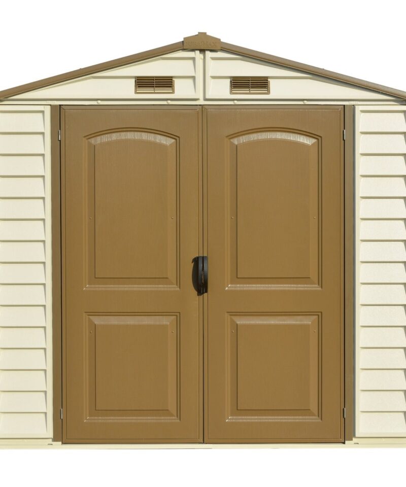 8ft x 6ft Storeall Vinyl Shed with Foundation Kit and window - Image 5
