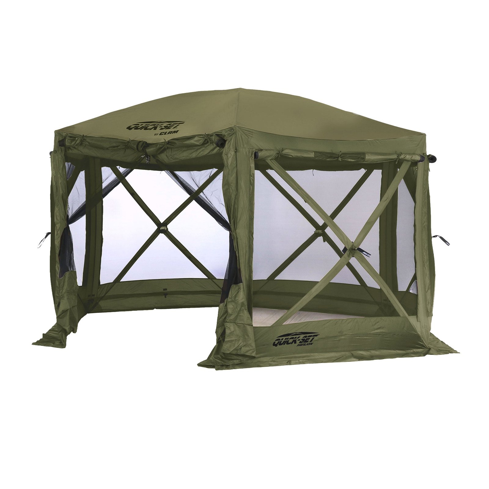 Quick-Set Pavilion 12.5 x 12.5 Foot Portable Outdoor Canopy Shelter, Green - Image 10