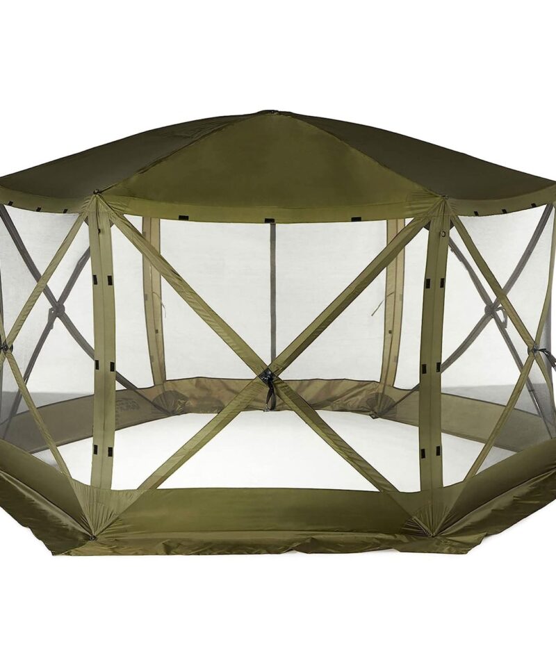 Quick-Set Pavilion 12.5 x 12.5 Foot Portable Outdoor Canopy Shelter, Green - Image 9