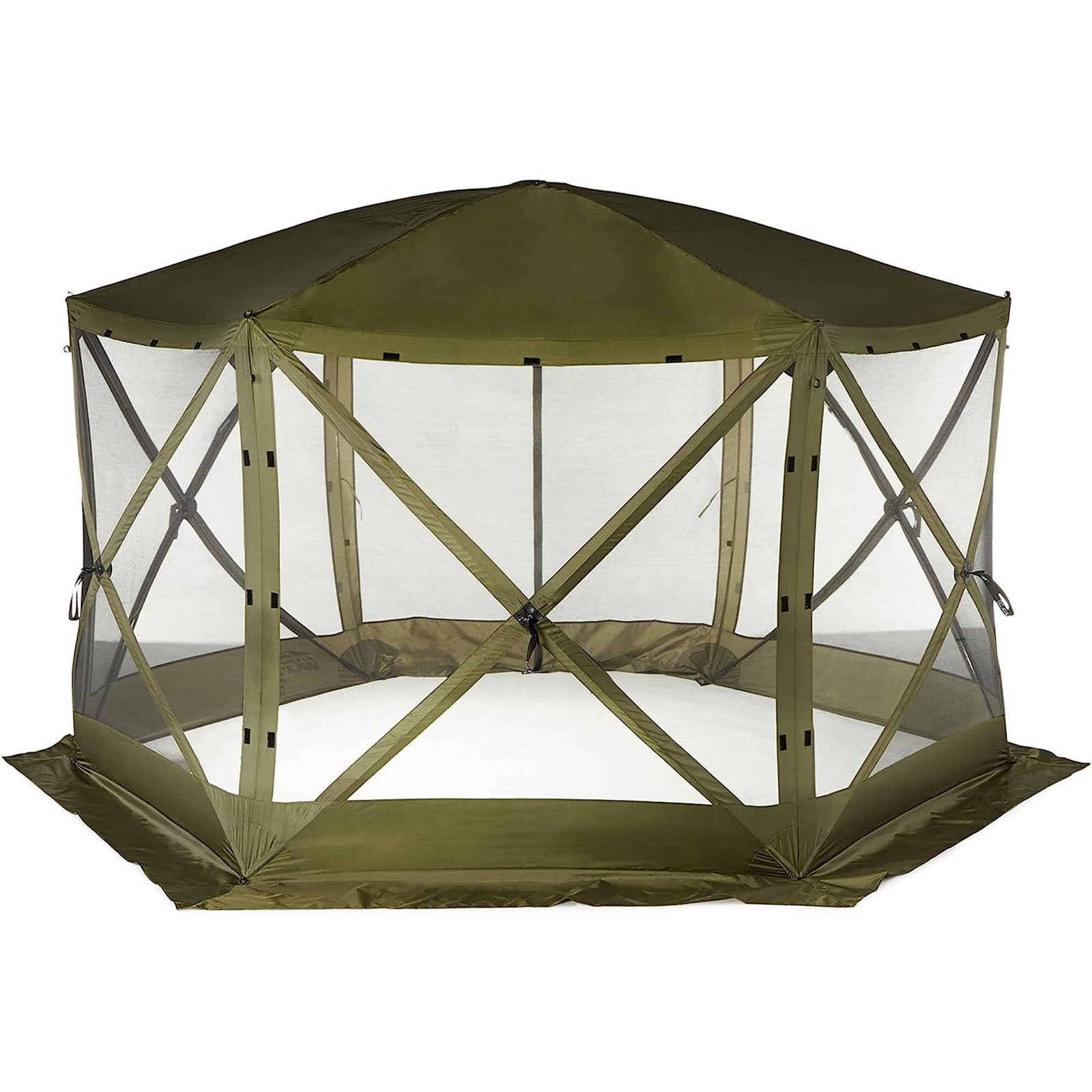 Quick-Set Pavilion 12.5 x 12.5 Foot Portable Outdoor Canopy Shelter, Green - Image 9