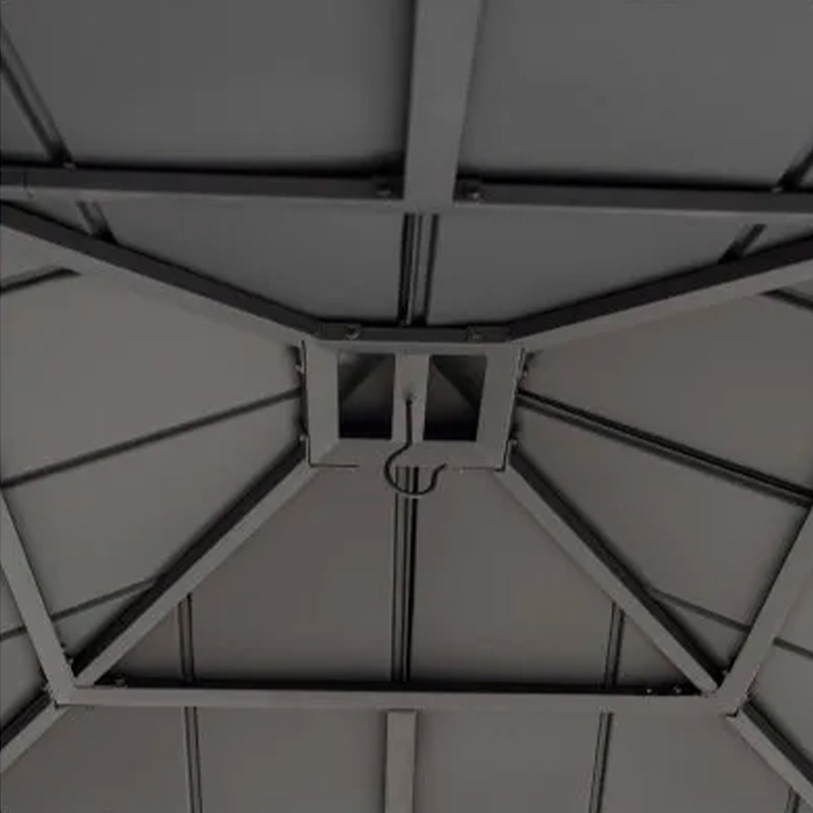 Hildreth 11 x 13 Foot Screened Gazebo Canopy Outdoor Pergola Tent, Black - Image 9