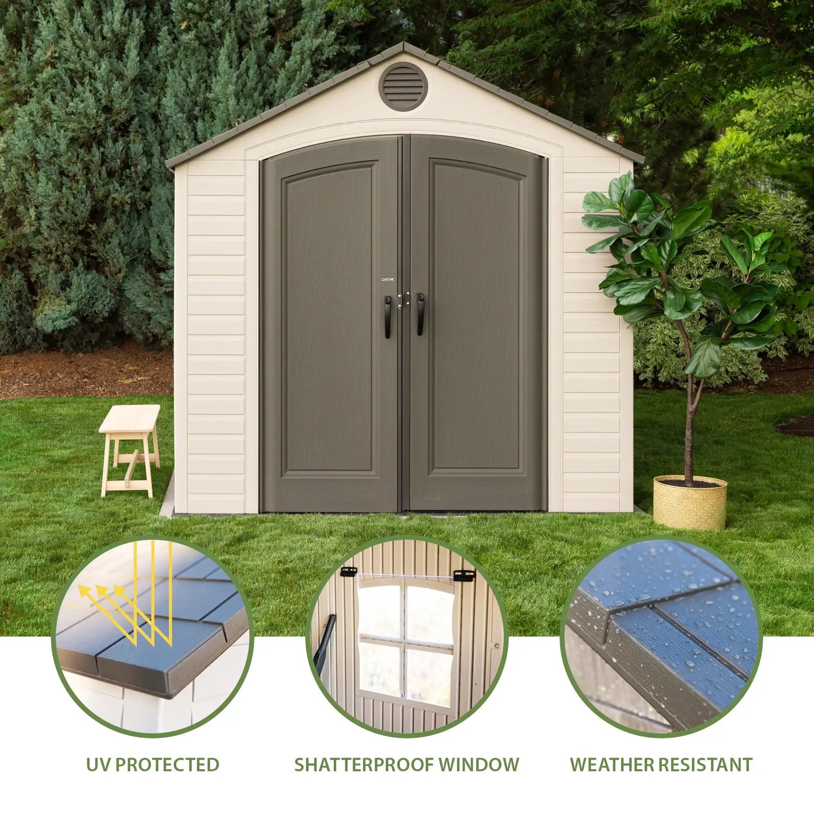 8 FT. X 12.5 FT. OUTDOOR STORAGE SHED - Image 5