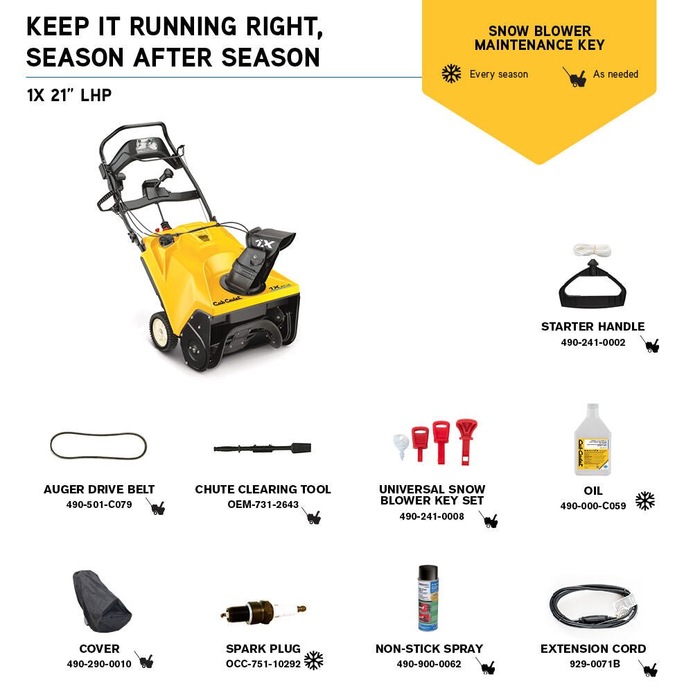 1X 21 in. Single-Stage Snow Blower | Electric Start | 208 cc | Remote Chute (31PM2T6C710) - Image 3