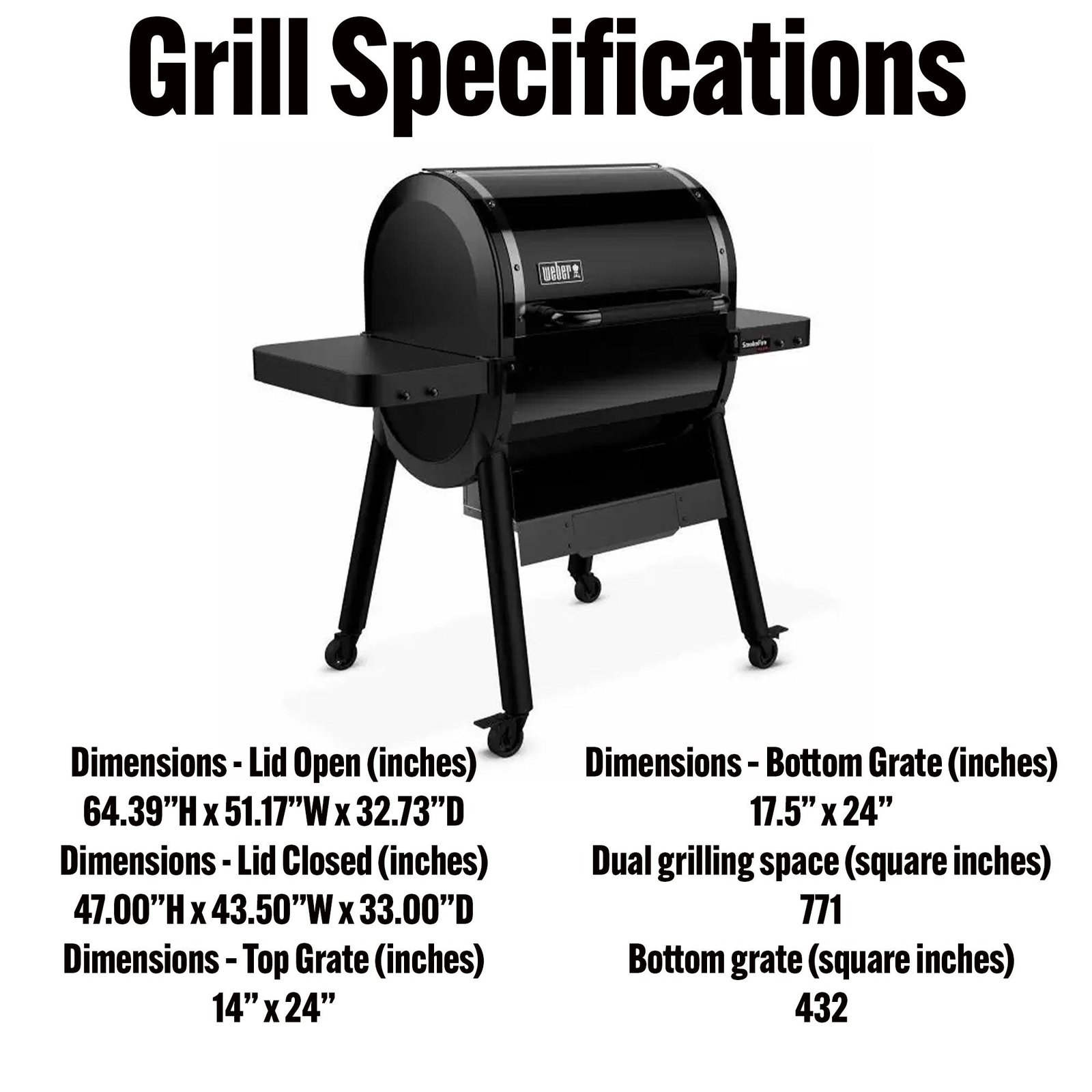 SmokeFire Sear ELX4 Outdoor 24″ Wood Fire Pellet Smart Smoker Grill, Black - Image 3