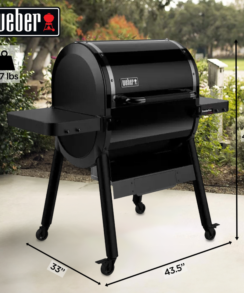 SmokeFire Sear ELX4 Outdoor 24″ Wood Fire Pellet Smart Smoker Grill, Black - Image 11