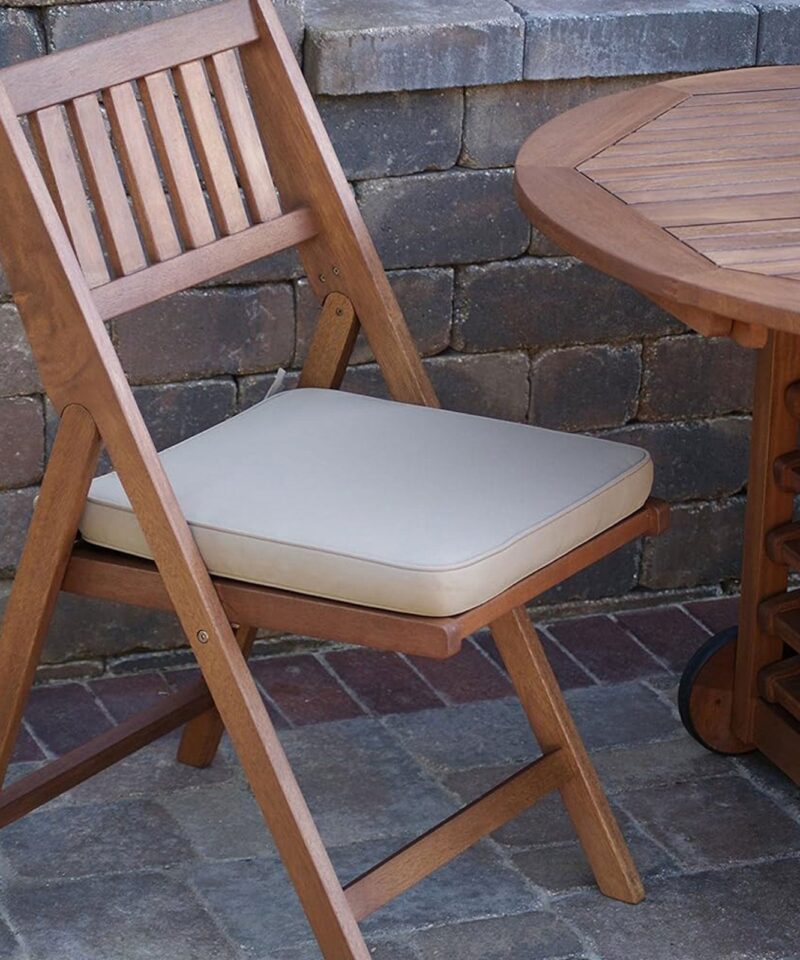 Outdoor Interiors 7 Piece Fold and Store Eucalyptus Hardwood Outdoor Dining Set - Image 3