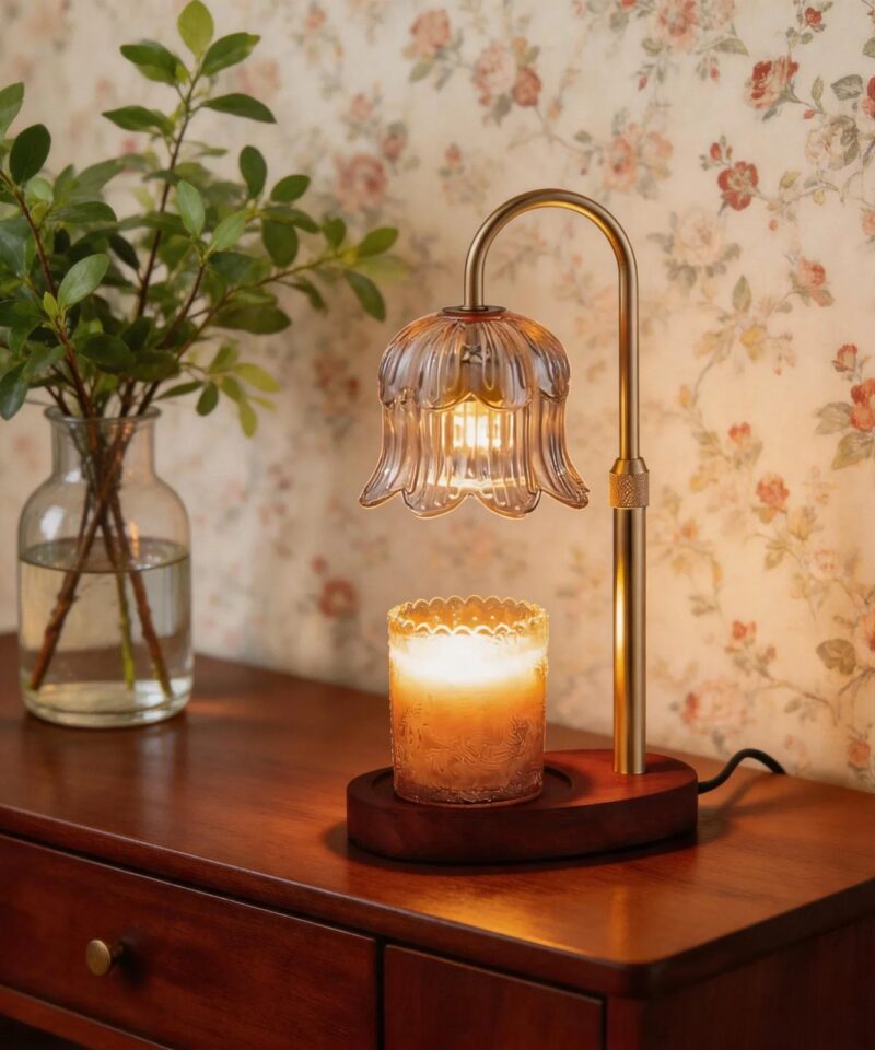 Adjustable Candle Warmer Lamp – Dimmable Wax Melt Warmer with Timer, Modern Ambient Table Light for Home Decor - Image 3