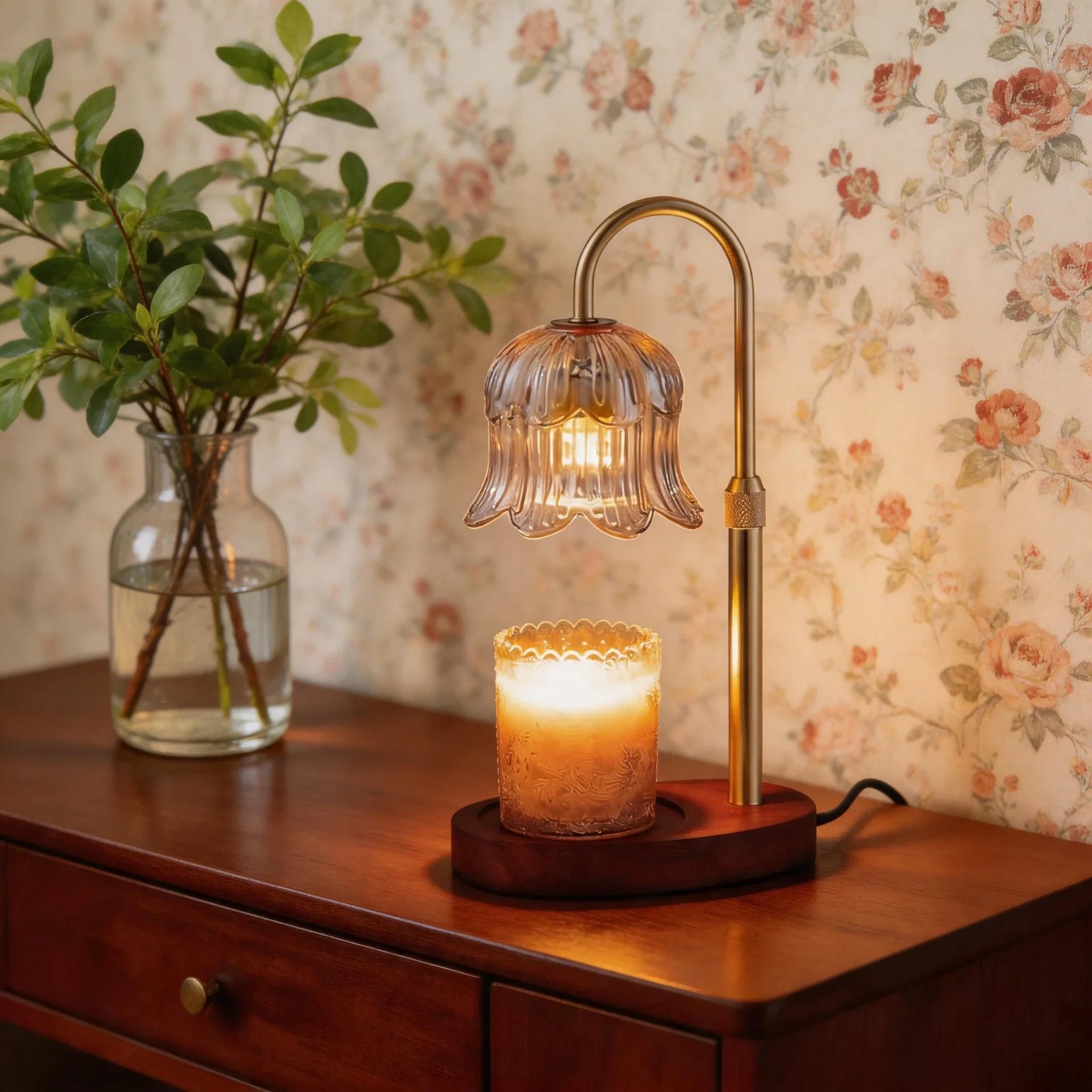 Adjustable Candle Warmer Lamp – Dimmable Wax Melt Warmer with Timer, Modern Ambient Table Light for Home Decor - Image 3