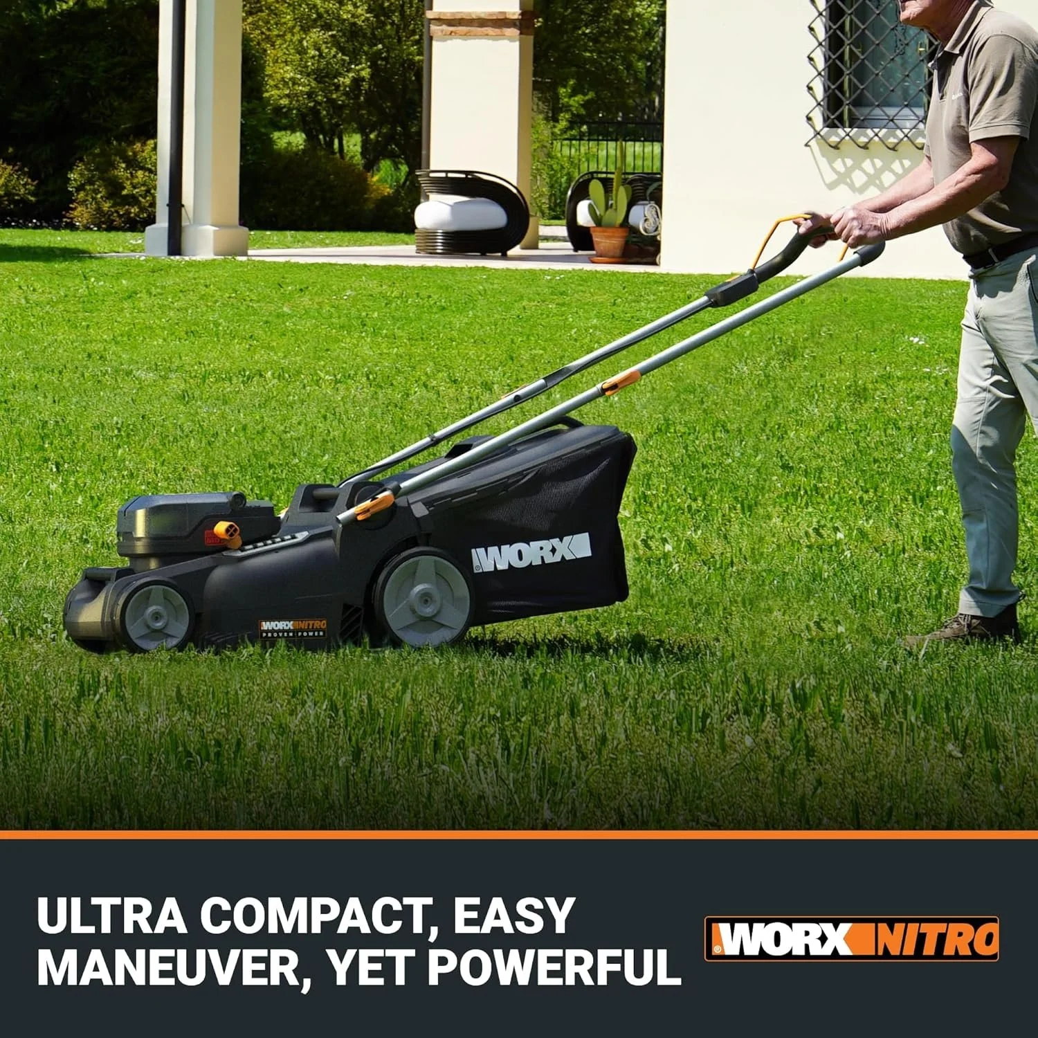 WORX Nitro 40V 16″ Cordless Lawn Mowers w/Brushless Motor 2.0 & Intellicut. - Image 3