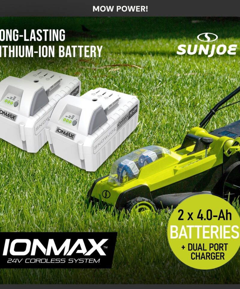 Mulching Walk Behind Lawn Mower, 11 Gallon Grass Catcher, 24V-X2-17LM - Image 10