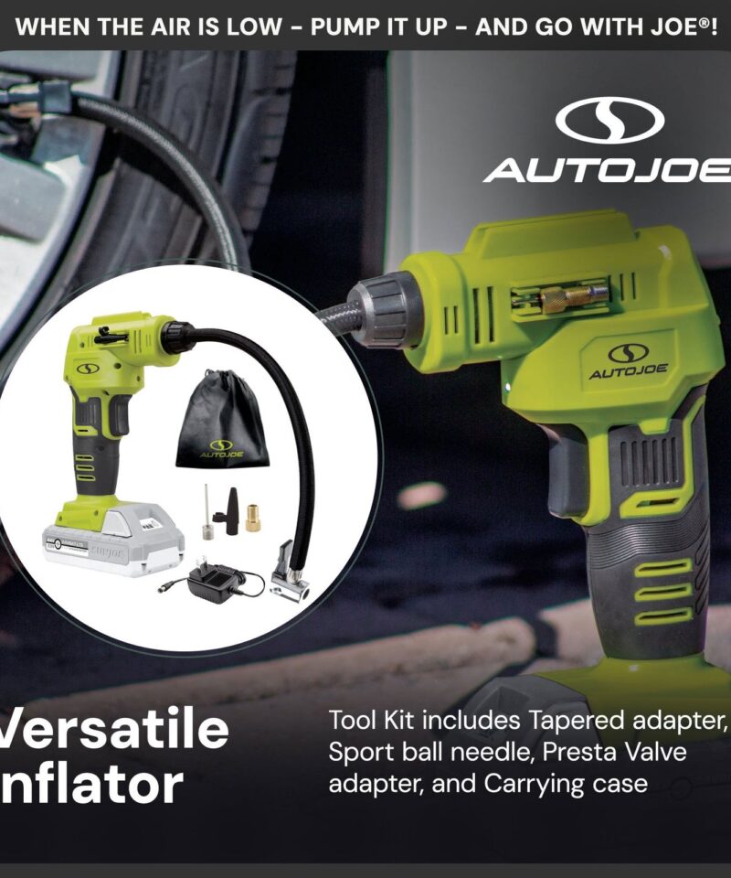Auto Joe Portable Air Compressor Cordless Tire Inflate Pump, 24V-AJC-LTE - Image 5