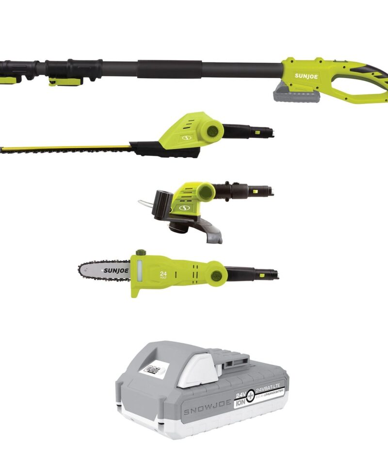 IONMAX Cordless Lawn Care System, Grass and Hedge Trimmer with Pole Saw