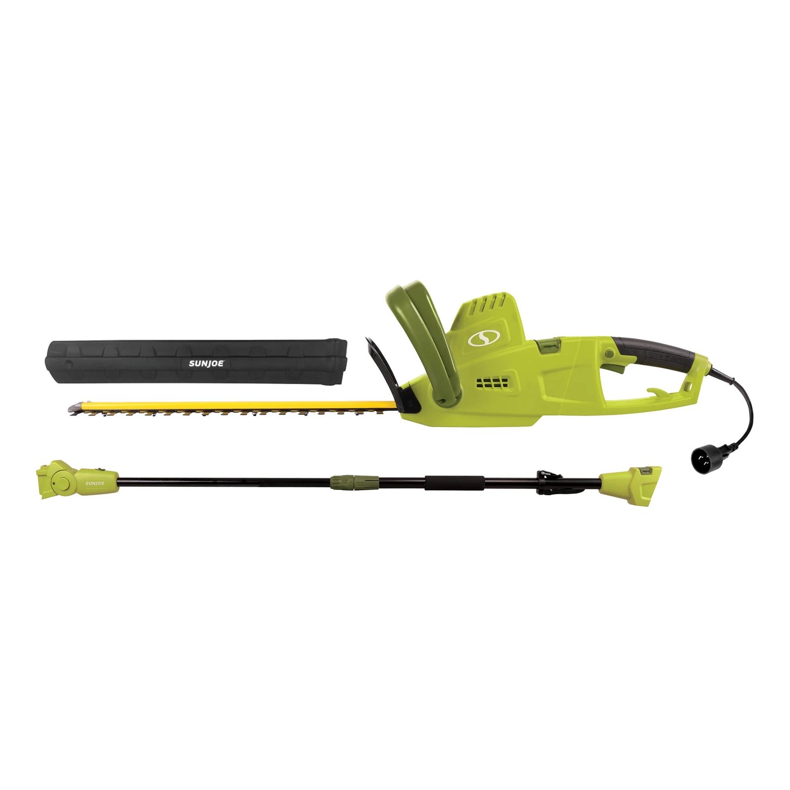 19” Electric Pole Hedge Trimmer, Portable Dual Blade Tool SJH904E, Green