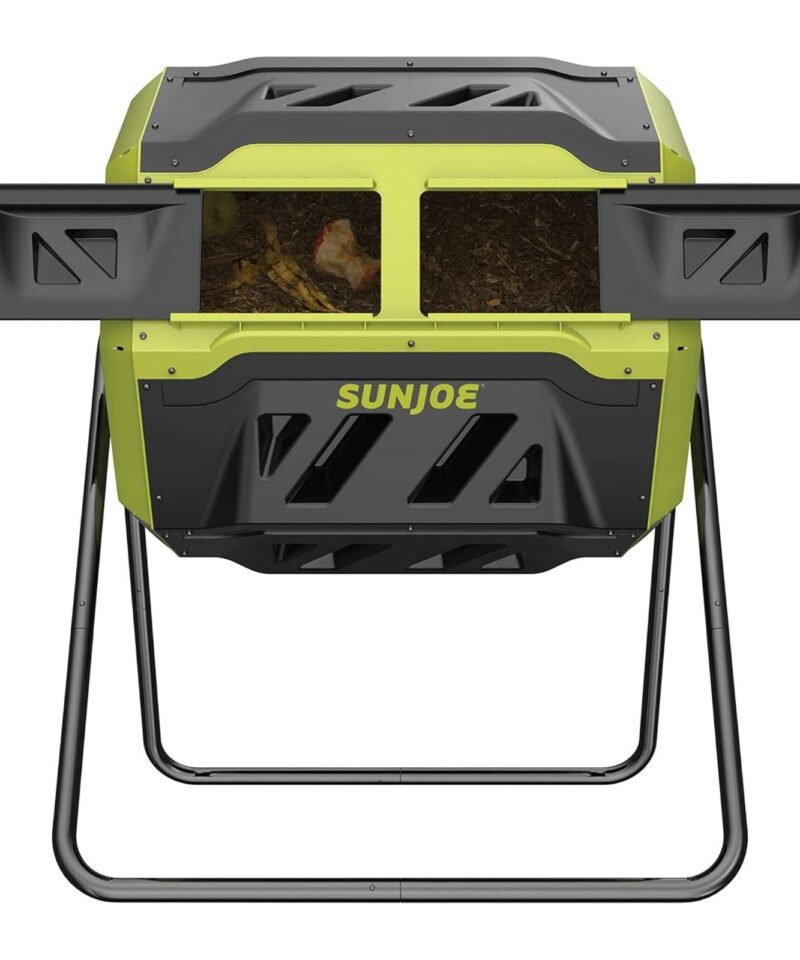 Dual Chamber Tumbling Composter, Advanced Aeration, 42 Gallon, SJ-CMPS1