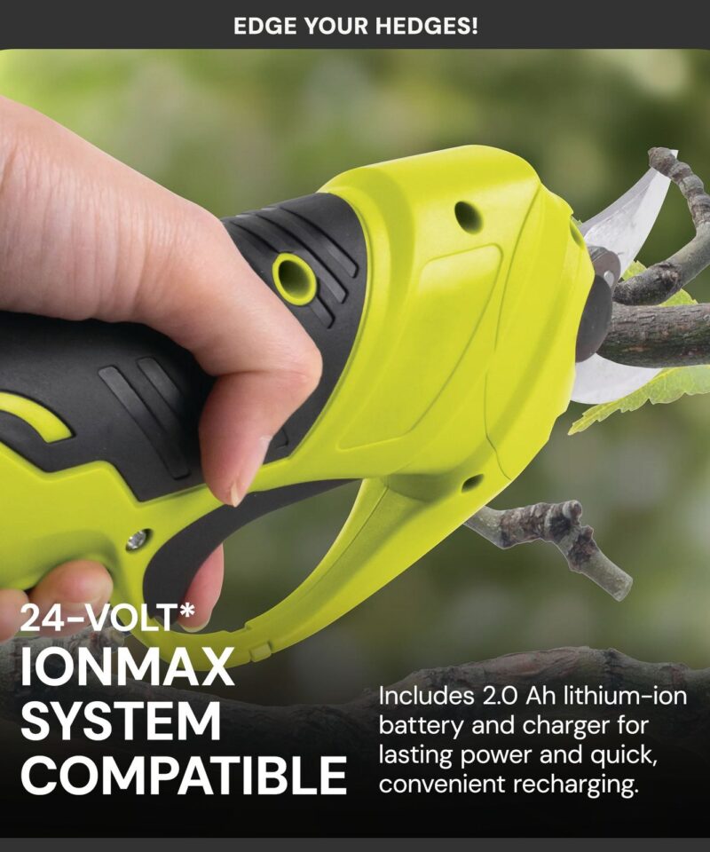 24V Cordless Handheld Pruner with Battery and Charger, 80W, 24V-PRN1-LTE - Image 4