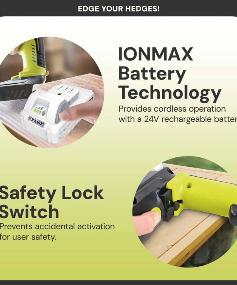 24V Cordless Handheld Pruner with Battery and Charger, 80W, 24V-PRN1-LTE - Image 5