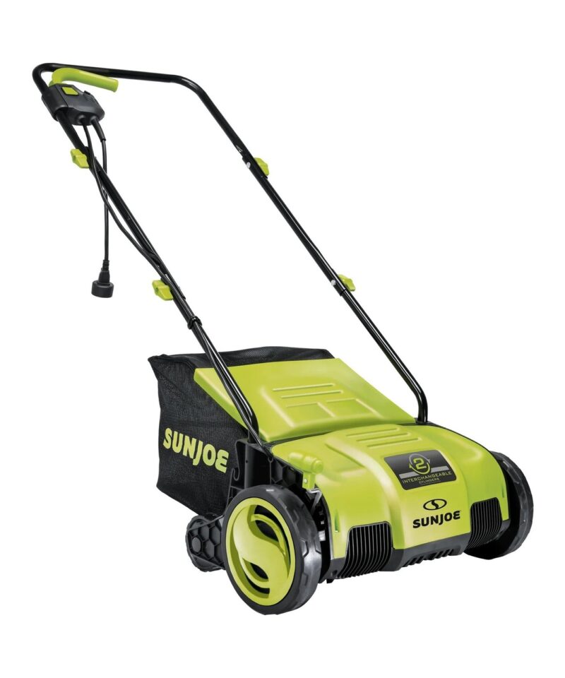 Alternative view of 12.6-Inch Electric Lawn Dethatcher and Scarifier, 12 Amp, Green, AJ798E