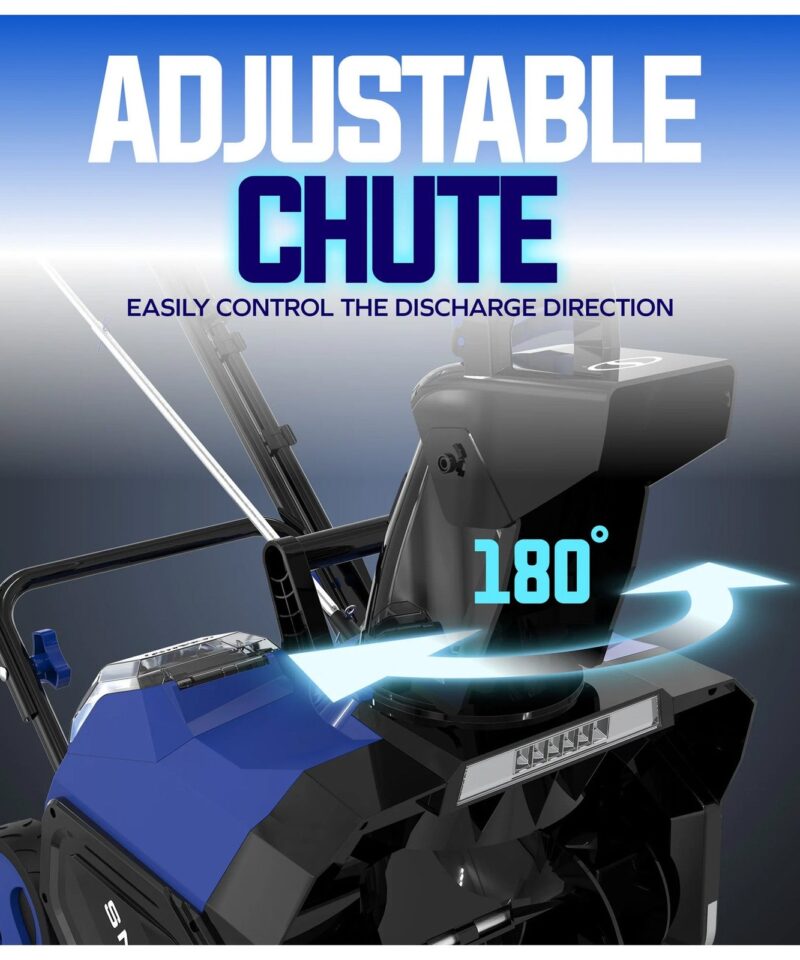 IONMAX 24V Cordless Snow Blower with Electric Engine, 24V-X2-SB18-GO - Image 5