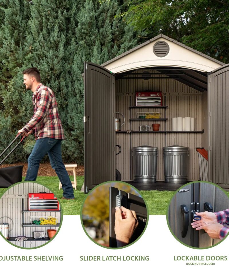 Alternative view of 8 FT. X 12.5 FT. OUTDOOR STORAGE SHED