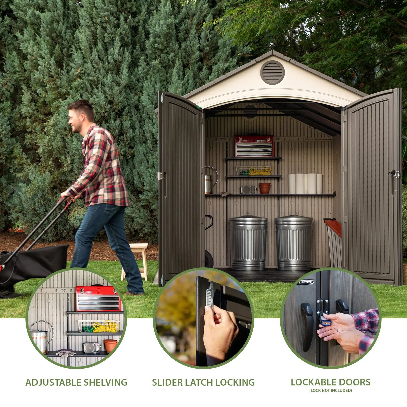 8 FT. X 12.5 FT. OUTDOOR STORAGE SHED - Image 2