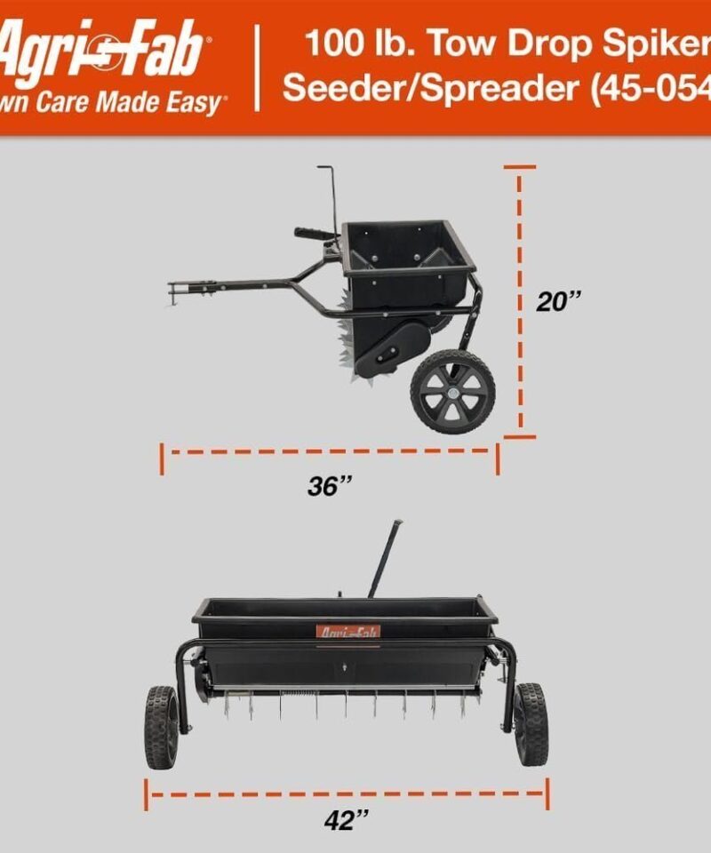 Agri-Fab 45-0543 Tow-Behind 100 lb Lawn & Garden Spiker Seeder Spreader - Image 30