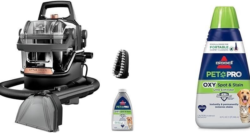 BISSELL Little Green HydroSteam 3618 Portable Carpet & Upholstery Cleaner - Image 16