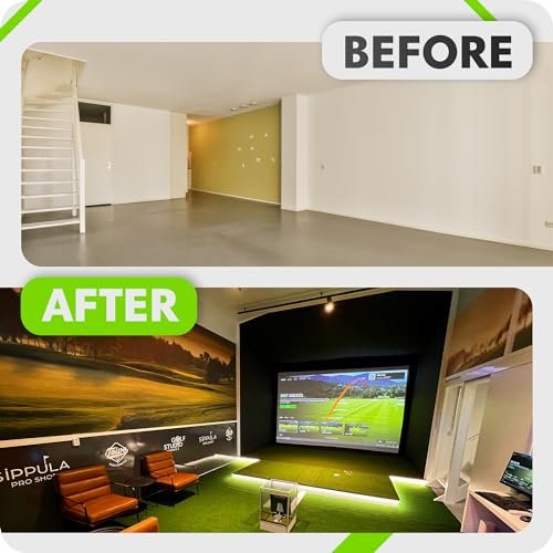 Golf Simulator Enclosure – Premium Golf at Home Practice, Easy Setup, Various Sizes, Fabric with Durable Frame & Impact Screen - Image 5