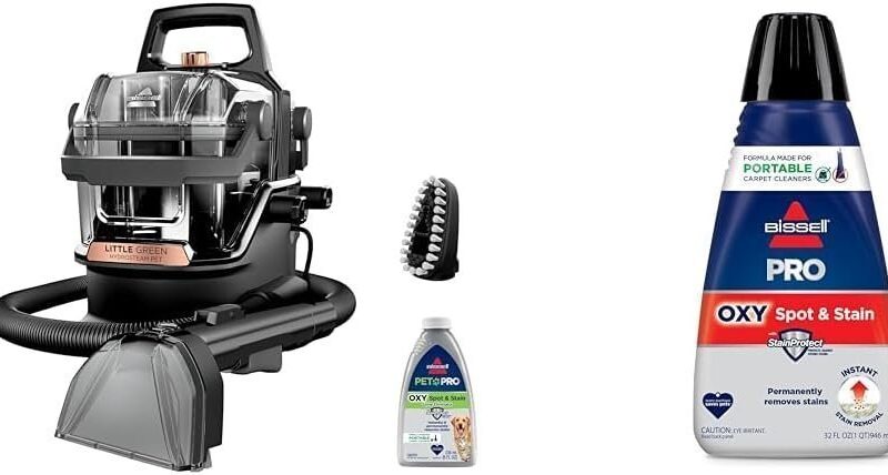 BISSELL Little Green HydroSteam 3618 Portable Carpet & Upholstery Cleaner - Image 9